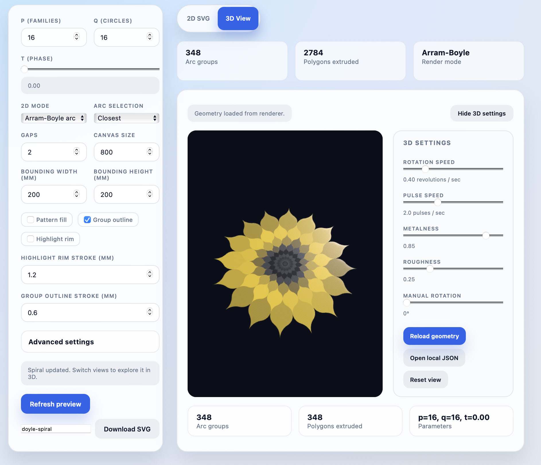 Doyle Packing software view 2