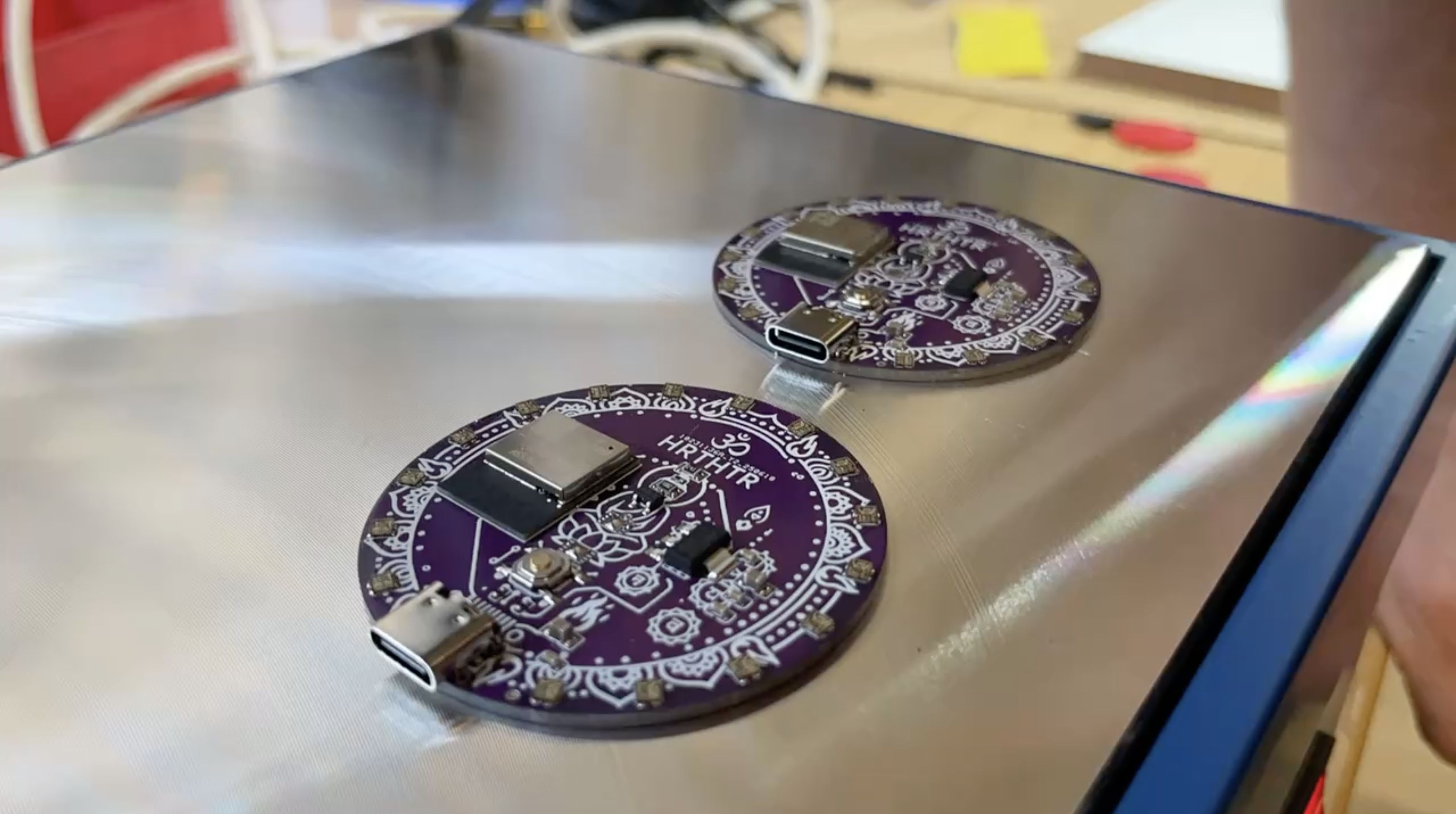 Heater Spiral board baking in an oven