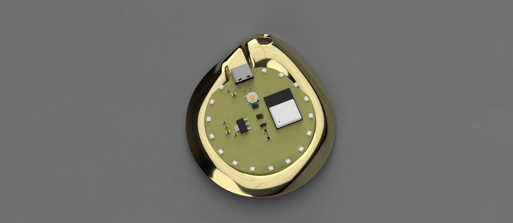 Pendant render angled view